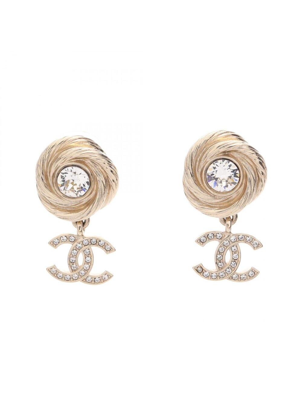 Chanel Cc Logo Earrings Metal #371486C12B